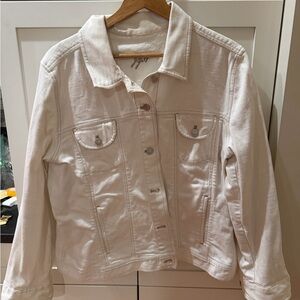 J. Jill White Denim Jacket